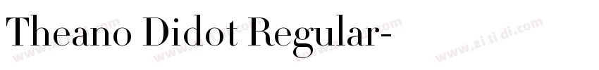 Theano Didot Regular字体转换